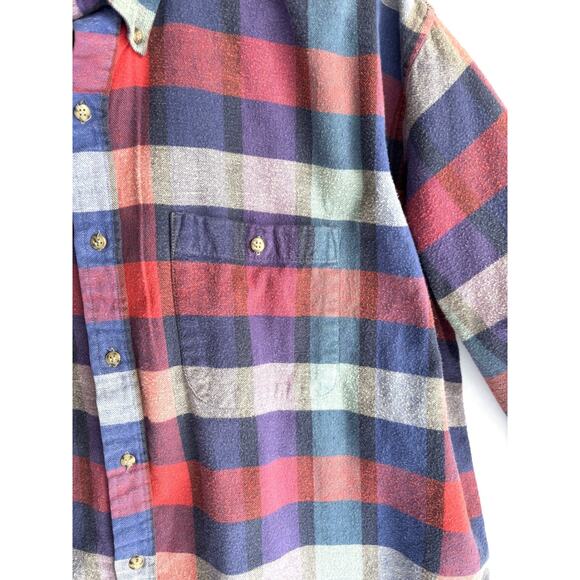 Boston Traders Vintage 90s Men's Flannel Long Sleeve Shirt Size XL - Picture 4 of 6